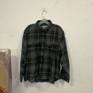 Wolverine Men's Green Plaid Flannel Shirt